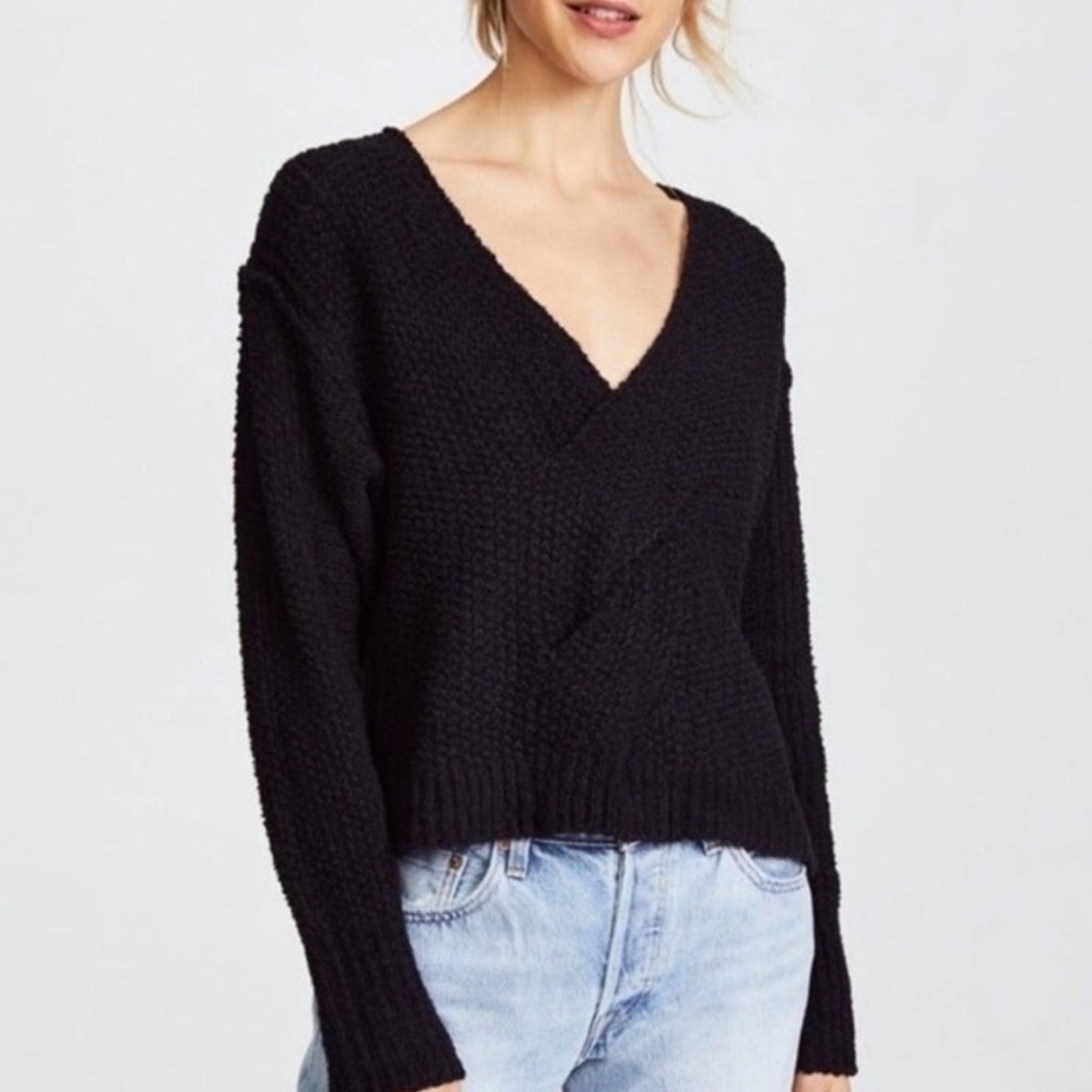Free People twist front sweater